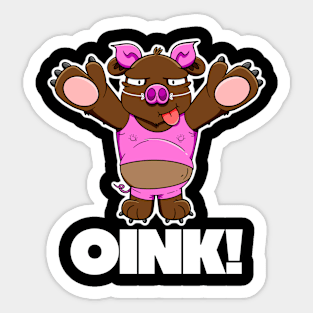 I won't eat you! - Oink Sticker